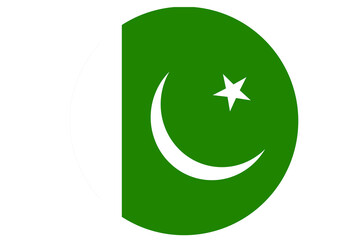 Pakistan flag button 