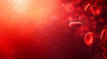 red blood cells flowing