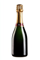 Champagne bottle with 2024 label