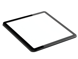 Modern tablet device on a white isolated background, ideal for showcasing digital innovation and communication.