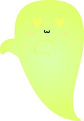 cute ghost cartoon , halloween