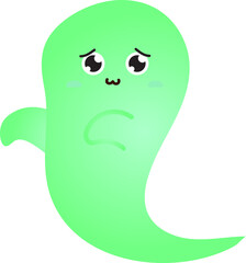 cute ghost cartoon , halloween