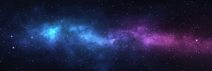 Obraz premium Starry Night Sky with Galactic Background