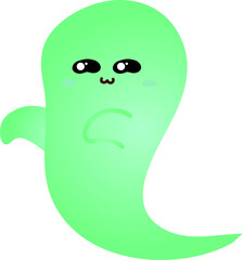 cute ghost cartoon , halloween