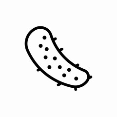 cucumber vegetable icon sign vector