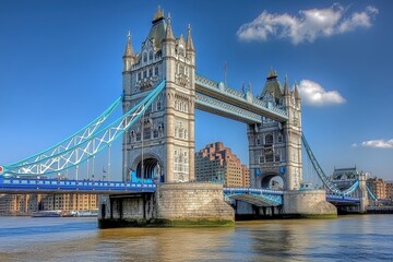Obraz premium Iconic tower bridge over the river thames in london