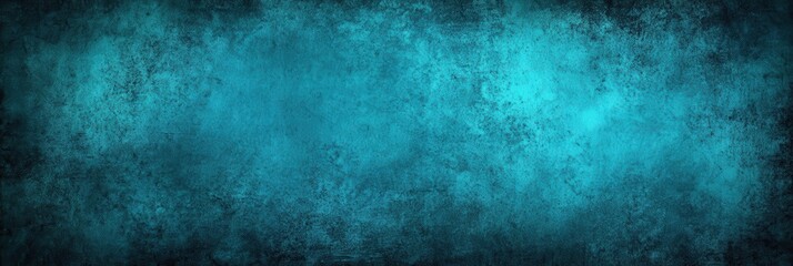 Fototapeta premium Dark Teal Background with Textured Vignette Effects