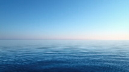 Expansive Blue Ocean View at Dawn