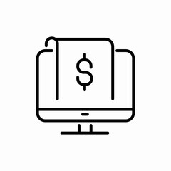 online payment icon sign vector