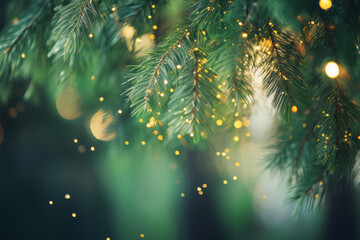 christmas background with christmas tree