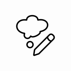 thinking something icon sign vector