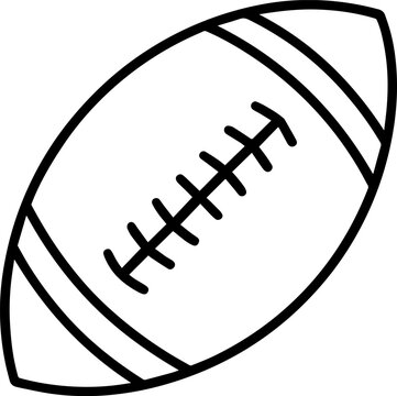 recommend clip art: american football outline silhouette vector illustration