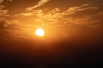 sun shining in the sky