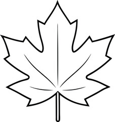 Stunning Vector Illustration of a Maple Leaf in Vibrant Autumn Colors
