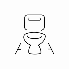 toiletsanitary bathroom icon sign vector