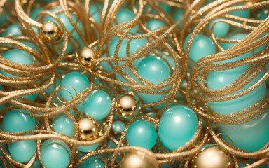 golden christmas tree decorations