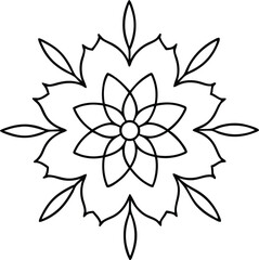 Vibrant Aesthetic Vector Illustration of a Circular Mandala Design
