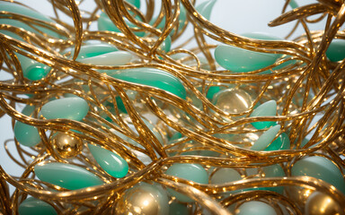 golden christmas tree decorations