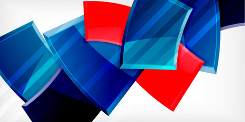 Vector abstract color geometric shapes. Illustration For Wallpaper, Banner, Background, Card, Book Illustration, landing page