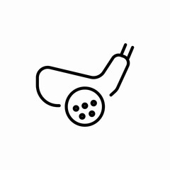 golf sticks icon sign vector