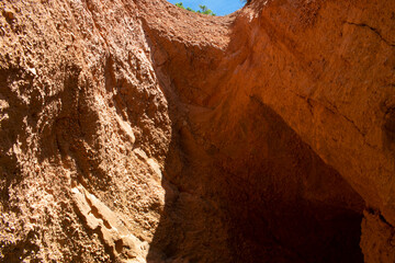 Cuevas del parque natural de Las Medulas, León, España 