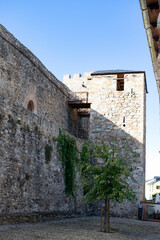 Entrada y puente al Castillo de los Templarios, Ponferrada, España