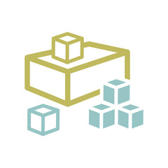 Cheese cheddar, appetizer icon vector