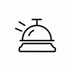 waiter food service icon sign vector