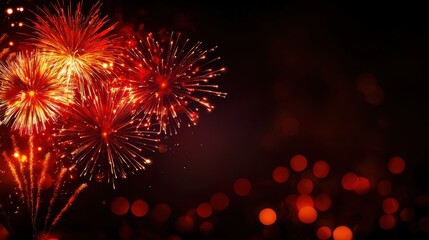 Colorful Fireworks Display for Night Celebrations