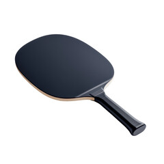 Sleek table tennis paddle design on a transparent background