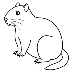 Rodent Gopher Vector Art.