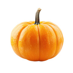 Obraz premium Vibrant orange pumpkin on a transparent background