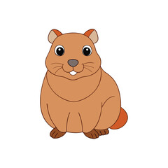 Rodent Gopher Vector Art.