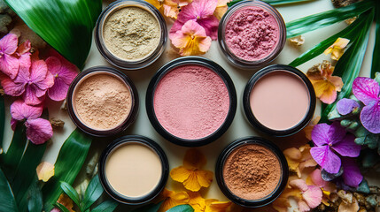 Naklejka premium Commercial photos of cosmetics