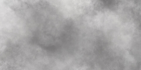 Abstract white and gray isolated cloud cumulus clouds. Gray aquarelle painted realistic fog or mist smoky textured canvas design. White and ash messy wall stucco texture background.	
