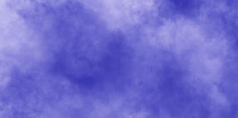 Abstract white and navy  blue isolated cloud cumulus clouds. blue aquarelle painted realistic fog or mist smoky textured canvas design. White and ash messy wall stucco texture background.