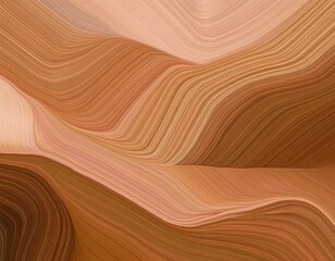 Fototapeta premium Abstract organic natural beige brown color waving lines mushroom texture background banner illustration wallpaper backdrop for webdesign (Generative Ai)