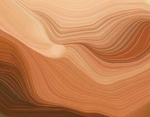 Obraz premium Abstract organic natural beige brown color waving lines mushroom texture background banner illustration wallpaper backdrop for webdesign (Generative Ai)