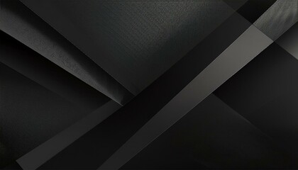 Abstract texture dark black gray background banner panorama long with 3d geometric triangular gradient shapes for website, business, print design template metallic metal paper pattern illustration
