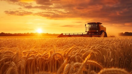 Fototapeta premium Sunset Harvest