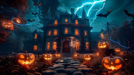 scary halloween background