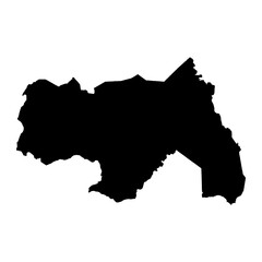 Obraz premium Northern Region map, administrative division of Uganda. Vector illustration.