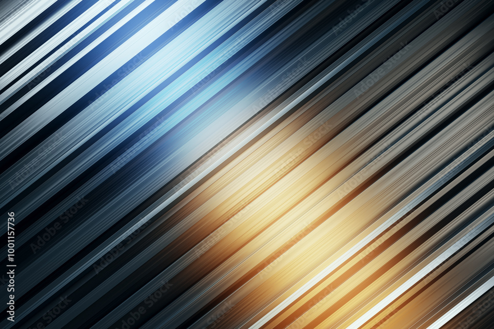 Poster abstract diagonal light streaks background. 3d rendering