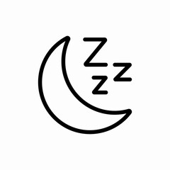 sleep time icon sign vector