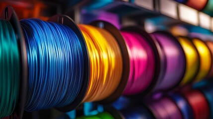 Colorful Spools of Thread