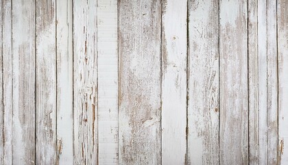 Fototapeta premium old white painted exfoliate rustic bright light shabby wooden texture - wood background panorama banner long