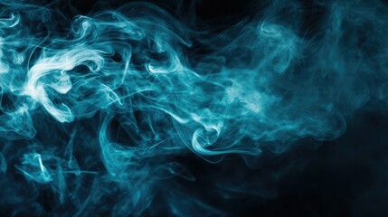 Obraz premium Swirling Smoke in Dark Background