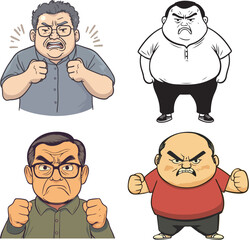 Angry Character Illustrations