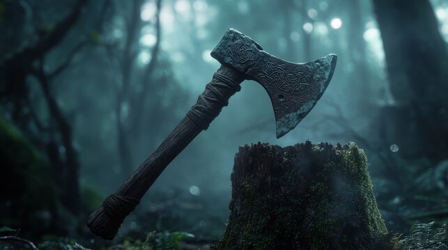 Mysterious Forest Axe