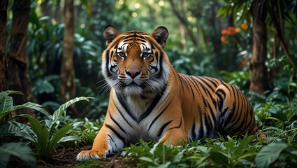 Obraz premium tiger in the zoo